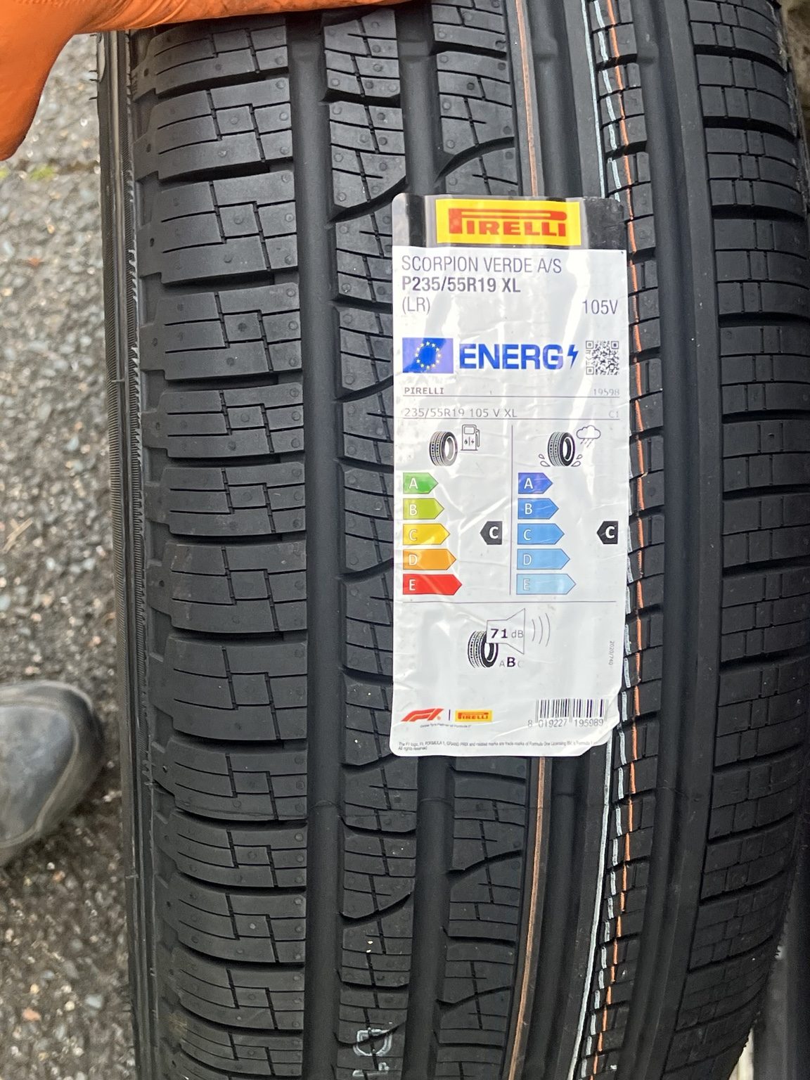 New premium tyre ready for fitting